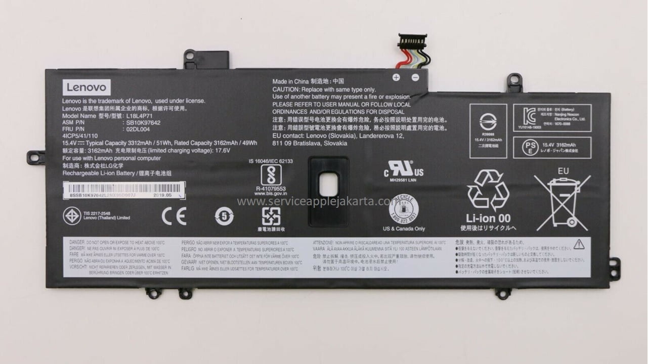 Battery For Lenovo ThinkPad X1 Yoga L17C4P71 L17M4P71